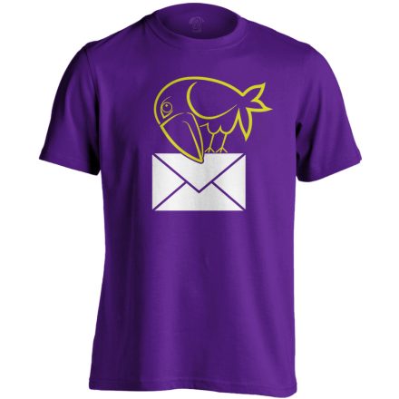 Hollós postás férfi póló (lila)