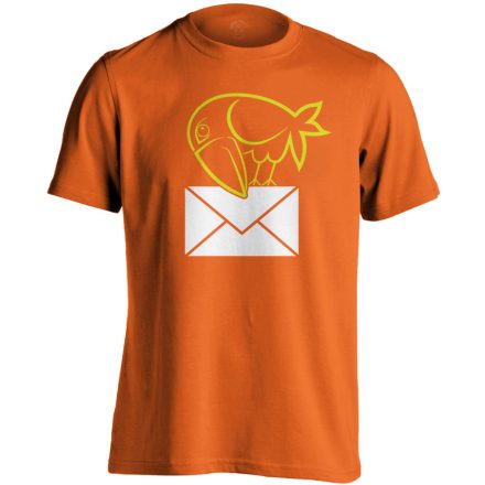 Hollós postás férfi póló (narancssárga)