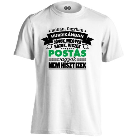 ArsPostaica postás férfi póló (fehér)