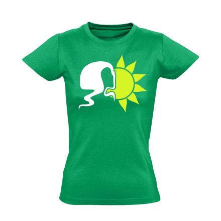 Ez Az Én Napom szoláriumos női póló (zöld)