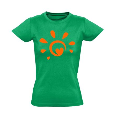 NapSugár szoláriumos női póló (zöld)