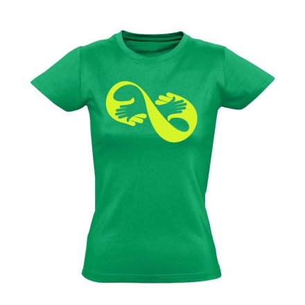 Határtalan szociális munkás női póló (zöld)