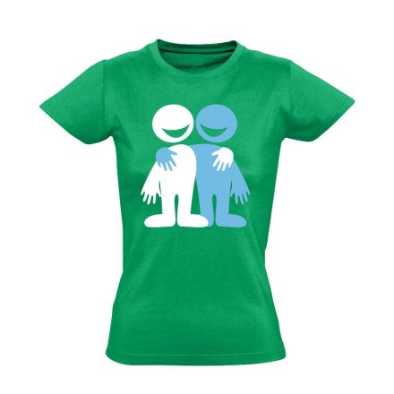 BaráTámasz szociális munkás női póló (zöld)