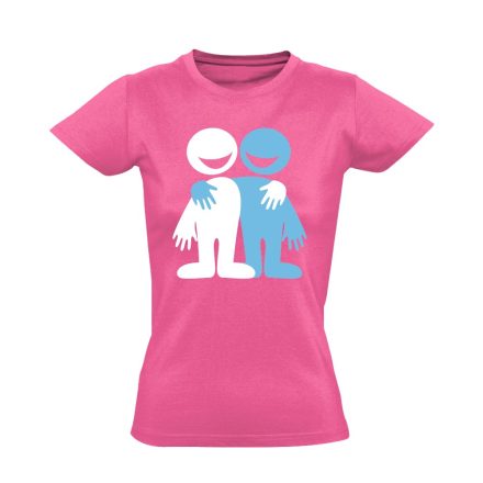 BaráTámasz szociális munkás női póló (rózsaszín)