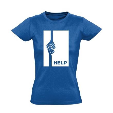 NemHagylak szociális munkás női póló (kék)