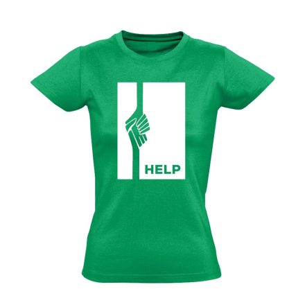 NemHagylak szociális munkás női póló (zöld)