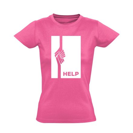 NemHagylak szociális munkás női póló (rózsaszín)
