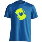 Biztonság szociális munkás férfi póló (kék)