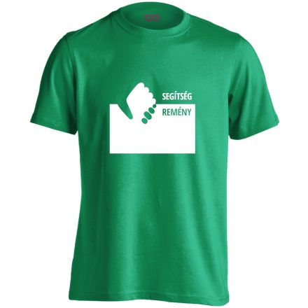 Remény szociális munkás férfi póló (zöld)
