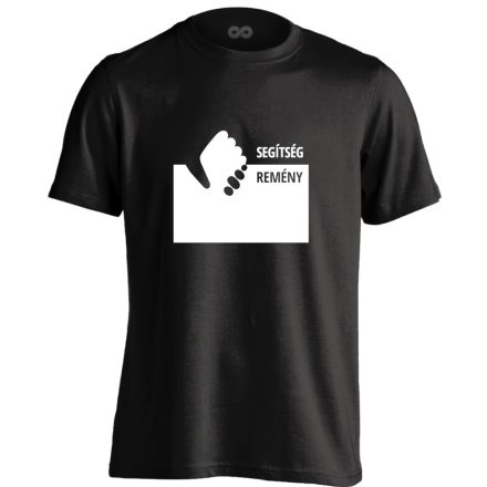 Remény szociális munkás férfi póló (fekete)