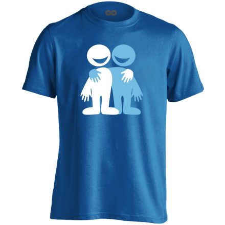 BaráTámasz szociális munkás férfi póló (kék)
