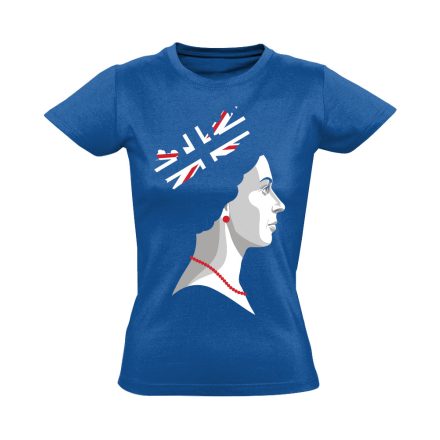 GodSaveTheQueen angoltanáros női póló (kék)
