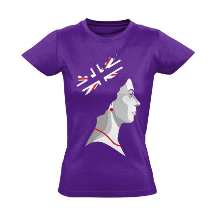 GodSaveTheQueen angoltanáros női póló (lila)