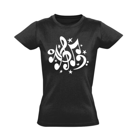 HangTicket énektanáros női póló (fekete)