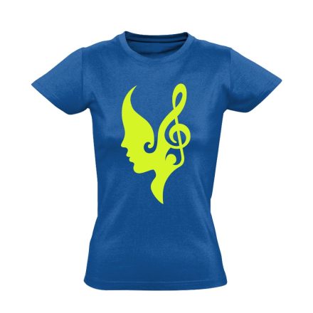 ZeneFül énektanáros női póló (kék)