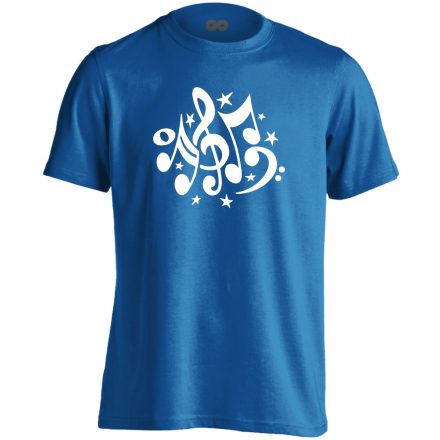 HangTicket énektanáros férfi póló (kék)