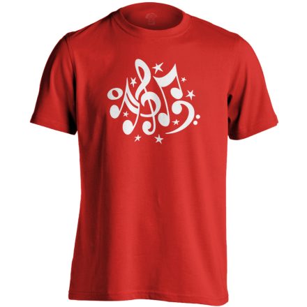 HangTicket énektanáros férfi póló (piros)