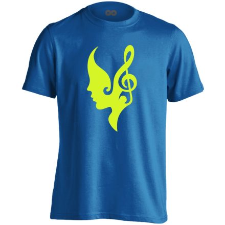 ZeneFül énektanáros férfi póló (kék)