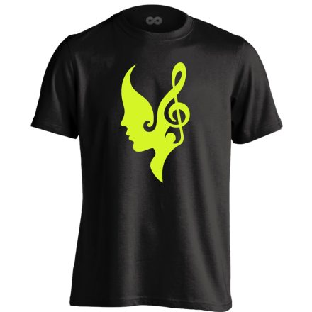 ZeneFül énektanáros férfi póló (fekete)