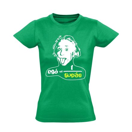 Egó matektanáros női póló (zöld)