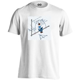   Nem Kocka! Négyzetrács! matektanáros férfi póló (fehér)