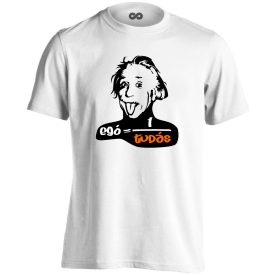 Egó matektanáros férfi póló (fehér)