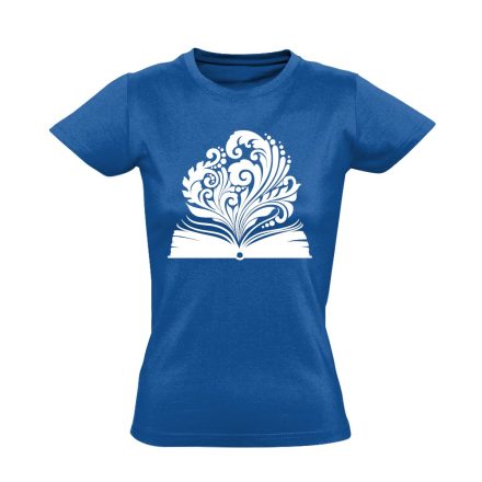 SzóVirág tanáros női póló (kék)