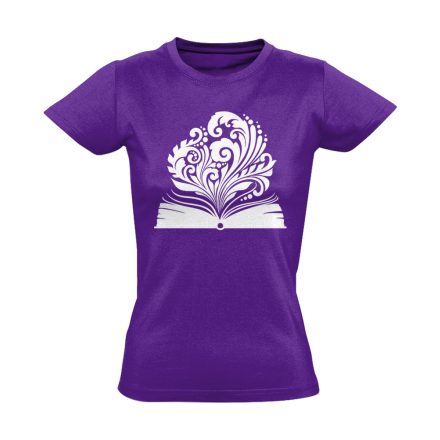 SzóVirág tanáros női póló (lila)