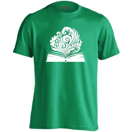 SzóVirág tanáros férfi póló (zöld)