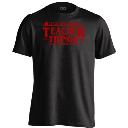 Teacher Things tanító férfi póló (fekete)