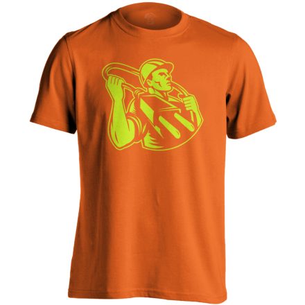 Vállamon a Villa villanyszerelő férfi póló (narancssárga)