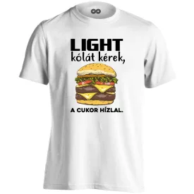 VonalVigyázó vendéglátós férfi póló (fehér)