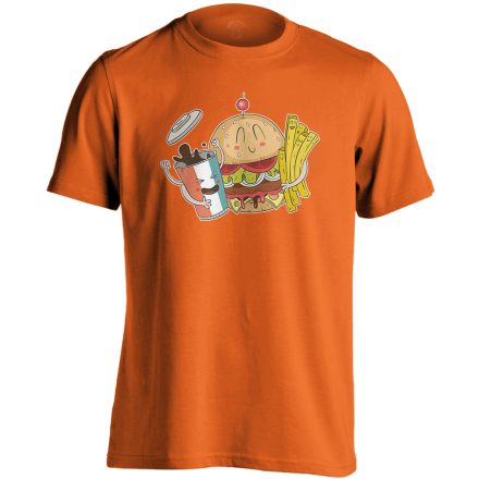 Tápos vendéglátós férfi póló (narancssárga)