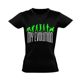 MyEvolution afgán agáros női póló (fekete)