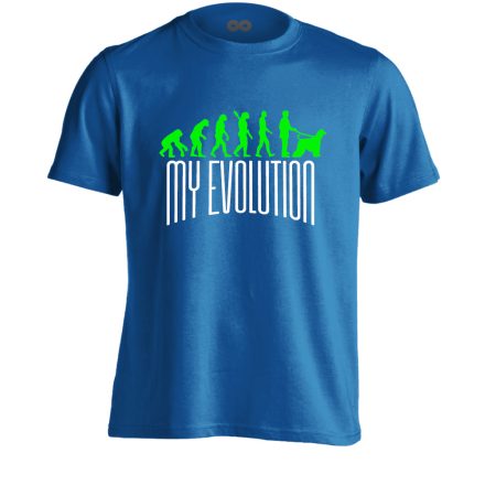 MyEvolution afgán agáros férfi póló (kék)