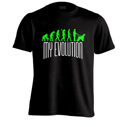 MyEvolution afgán agáros férfi póló (fekete)