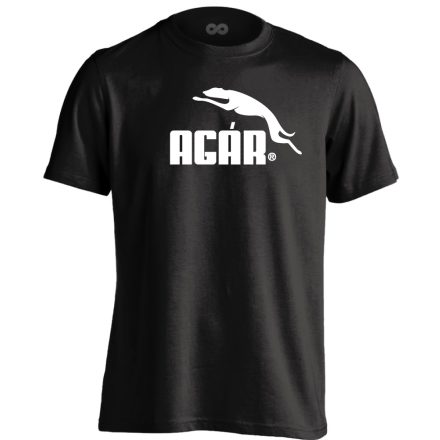 Pumagár agaras férfi póló (fekete)