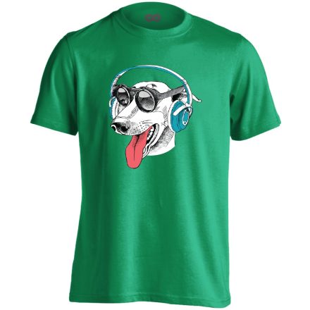 CoolHound agaras férfi póló (zöld)
