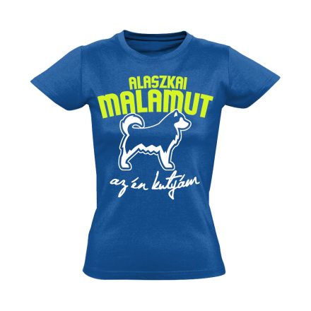 ÉnKutyám alaszkai malamutos női póló (kék)