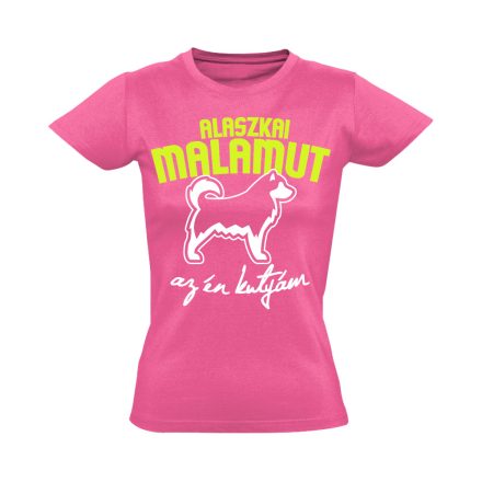 ÉnKutyám alaszkai malamutos női póló (rózsaszín)