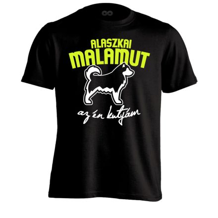 ÉnKutyám alaszkai malamutos férfi póló (fekete)