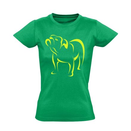 TömpeSzimat angol bulldogos női póló (zöld)