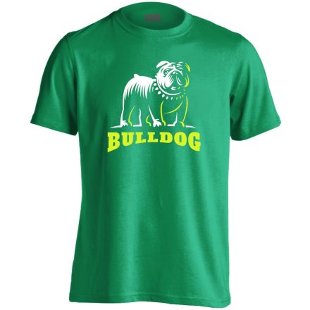 MasszívTest angol bulldogos férfi póló (zöld)