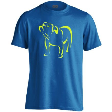 TömpeSzimat angol bulldogos férfi póló (kék)