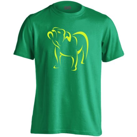 TömpeSzimat angol bulldogos férfi póló (zöld)