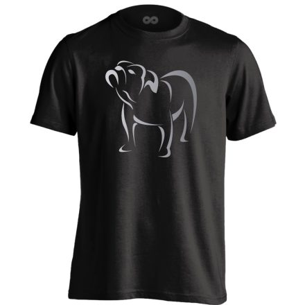 TömpeSzimat angol bulldogos férfi póló (fekete)