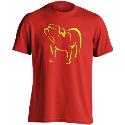 TömpeSzimat angol bulldogos férfi póló (piros)