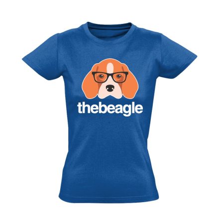 KeretesEb beagle-ös női póló (kék)
