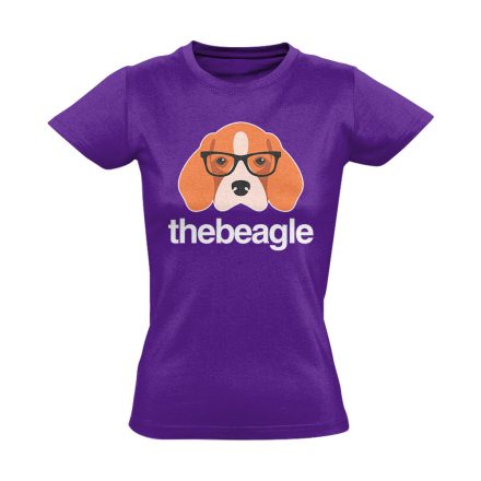 KeretesEb beagle-ös női póló (lila)