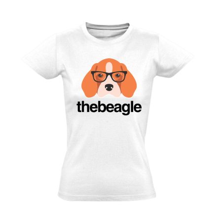 KeretesEb beagle-ös női póló (fehér)